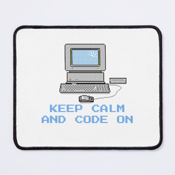 Item preview, Retro Coding Vibes – Keep Calm and Code On Pixel Art designed and sold by ByHilv.