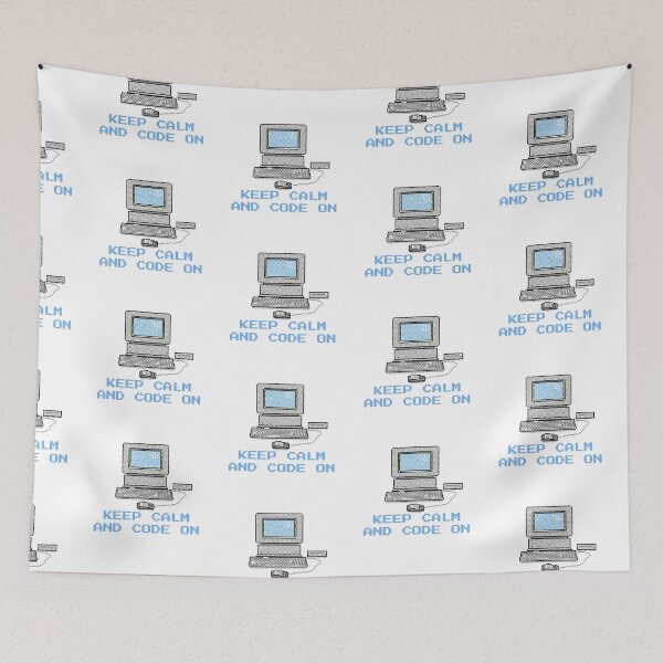 Item preview, Retro Coding Vibes – Keep Calm and Code On Pixel Art designed and sold by ByHilv.