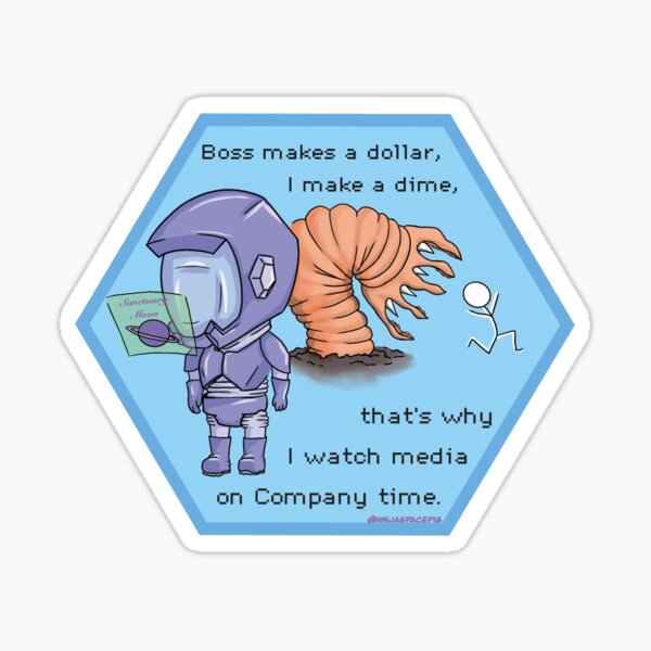 Item preview, Murderbot Diaries - I watch media on Company time designed and sold by ninjaspacepig.