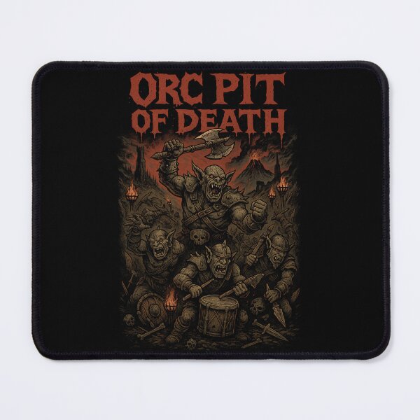 Item preview, Orc Pit of Death – Fantasy Death Metal Shirt designed and sold by DreamCraze.