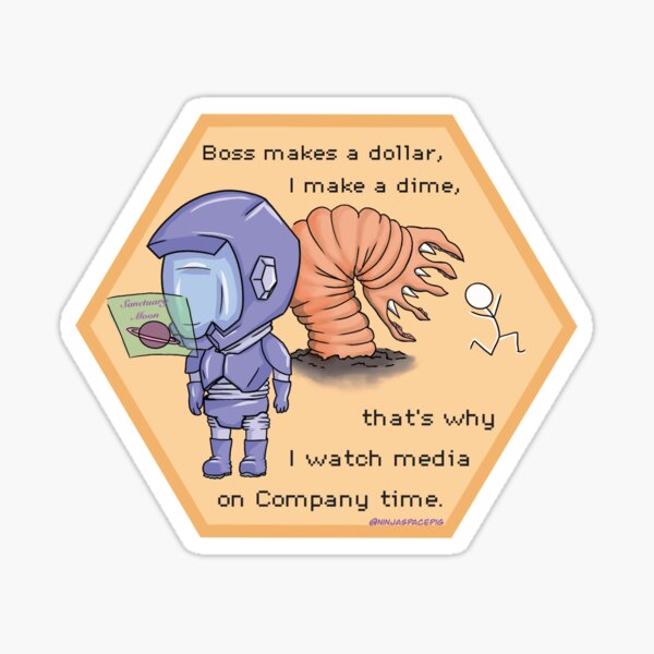 Item preview, Murderbot Diaries - I watch media on Company time designed and sold by ninjaspacepig.