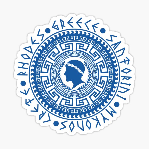 Item preview, Classic Greek Heritage Design – Laurel Wreath & Iconic Destinations   designed and sold by FaeryNuff.