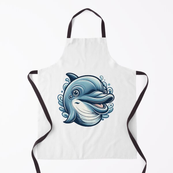 Item preview, Funny Playful Dolphin Art - Vibrant Aquatic Design designed and sold by latelierdechris.