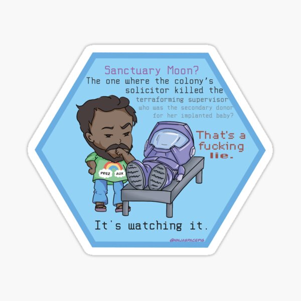 Item preview, Murderbot Diaries - Sanctuary Moon is the Best designed and sold by ninjaspacepig.