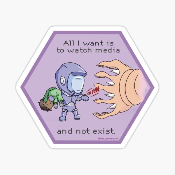 Item preview, Murderbot Diaries - I want to watch media and not exist designed and sold by ninjaspacepig.