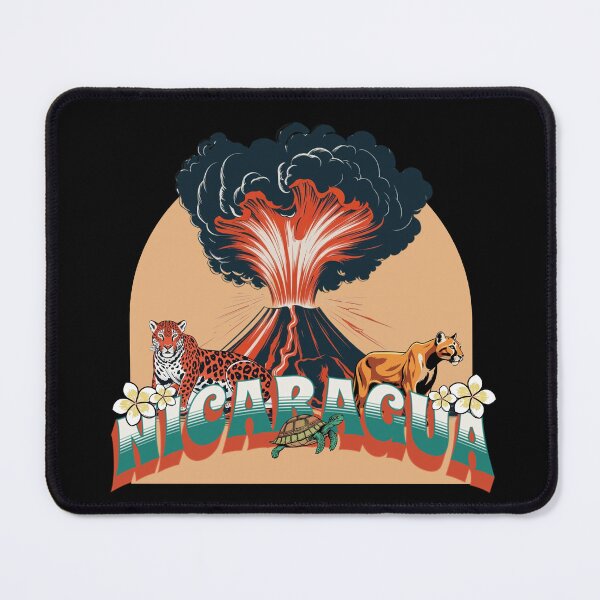 Item preview, Nicaragua With Volcano And Wild Animals designed and sold by Claustronautas.