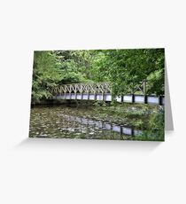 lily pad bridge Greeting Card
