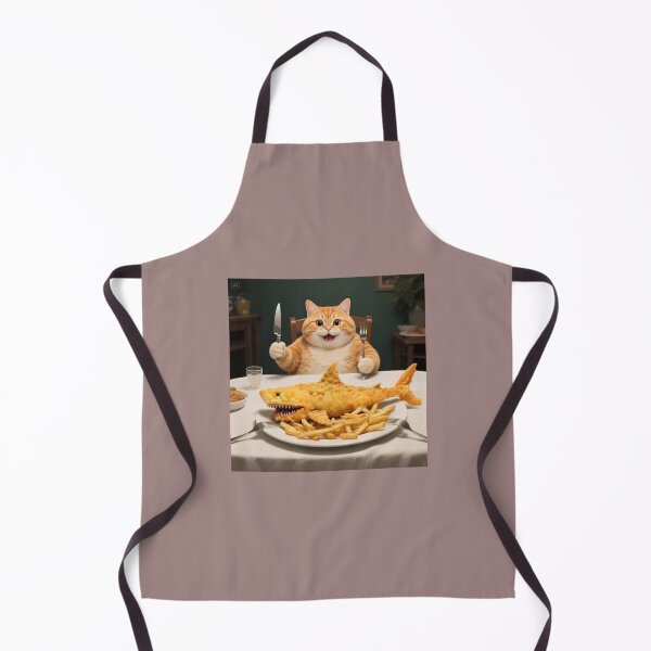 Item preview, shark and chips designed and sold by artsmeow.