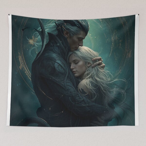 Item preview, Eclipsed Hearts: The Last Embrace of Eldarion and Lysara designed and sold by oanaunciuleanu.
