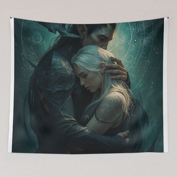 Item preview, Eclipsed Hearts: The Last Embrace of Eldarion and Lysara designed and sold by oanaunciuleanu.