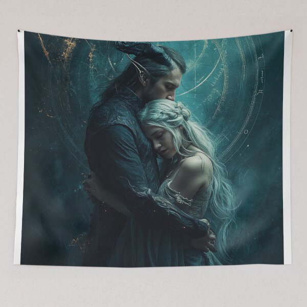 Item preview, Eclipsed Hearts: The Last Embrace of Eldarion and Lysara designed and sold by oanaunciuleanu.