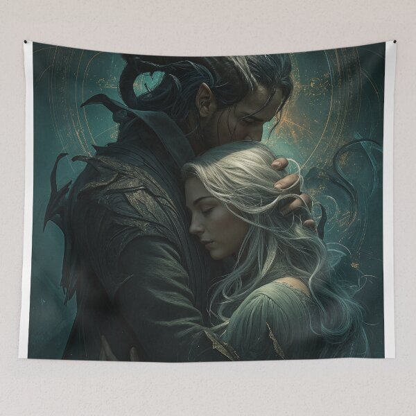 Item preview, Eclipsed Hearts: The Last Embrace of Eldarion and Lysara designed and sold by oanaunciuleanu.