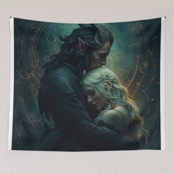 Item preview, Eclipsed Hearts: The Last Embrace of Eldarion and Lysara designed and sold by oanaunciuleanu.