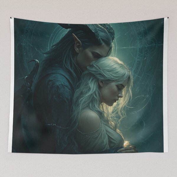 Item preview, Eclipsed Hearts: The Last Embrace of Eldarion and Lysara designed and sold by oanaunciuleanu.