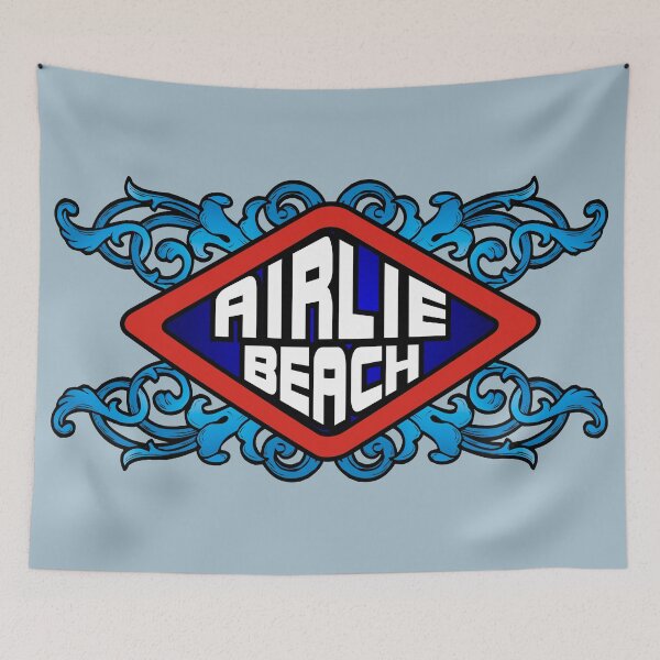 Item preview, Airlie Beach Australia emblem retro sign designed and sold by studioss76.