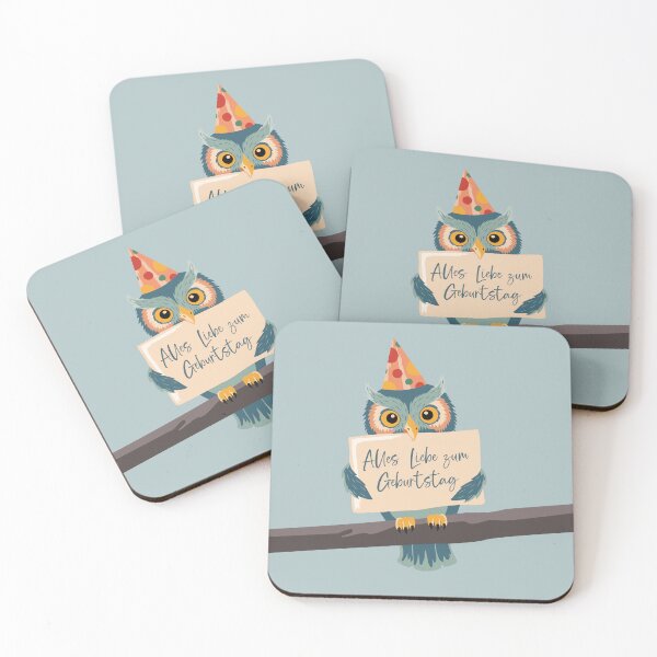 Item preview, Cute owl with lovely birthday greetings designed and sold by InkofNocturna.