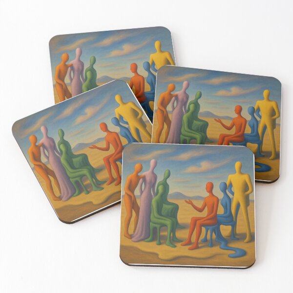 Item preview, Le Corbusier colourful gathering - Surrealist Style designed and sold by SLGA-Designs.