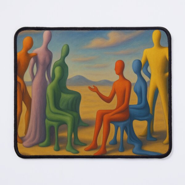 Item preview, Le Corbusier colourful gathering - Surrealist Style designed and sold by SLGA-Designs.