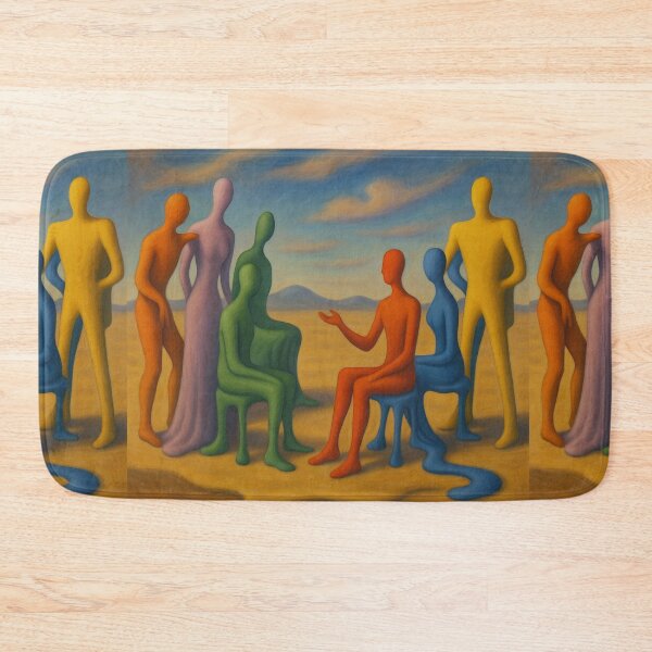 Item preview, Le Corbusier colourful gathering - Surrealist Style designed and sold by SLGA-Designs.