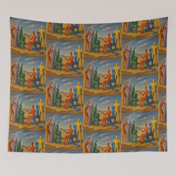 Item preview, Le Corbusier colourful gathering - Surrealist Style designed and sold by SLGA-Designs.
