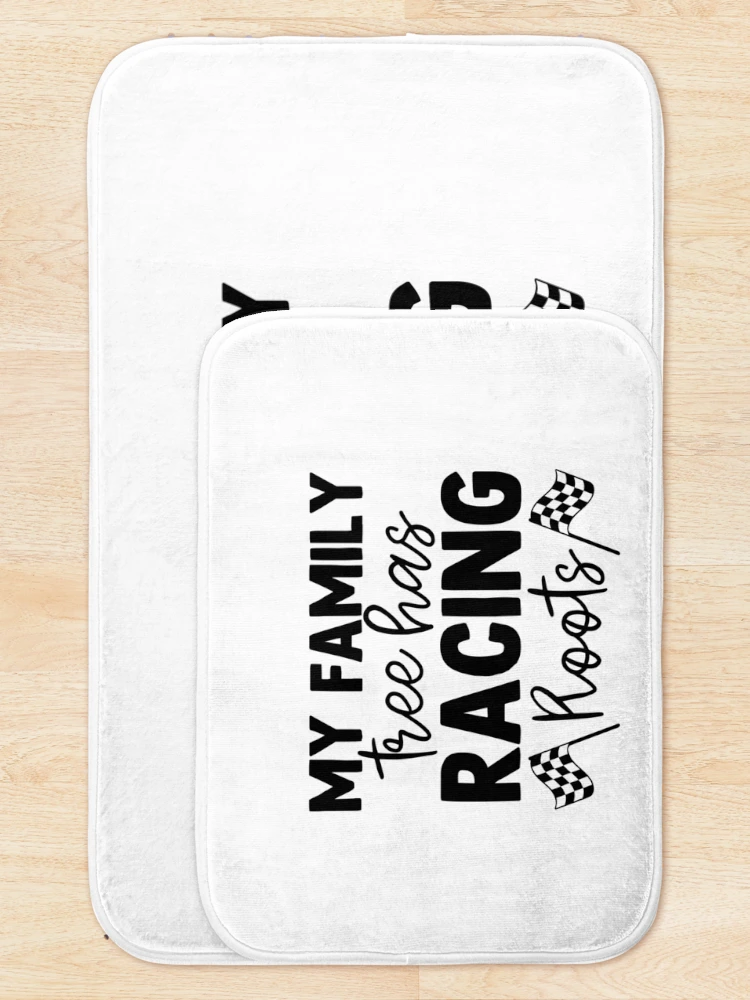 Thumbnail 5 of 6, Bath Mat, Family Tree Racing Roots - Formula Racing Addict Love designed and sold by TeesYouWant.