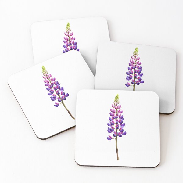 Item preview, Watercolor Lupine Flower Illustration designed and sold by Fikuall.