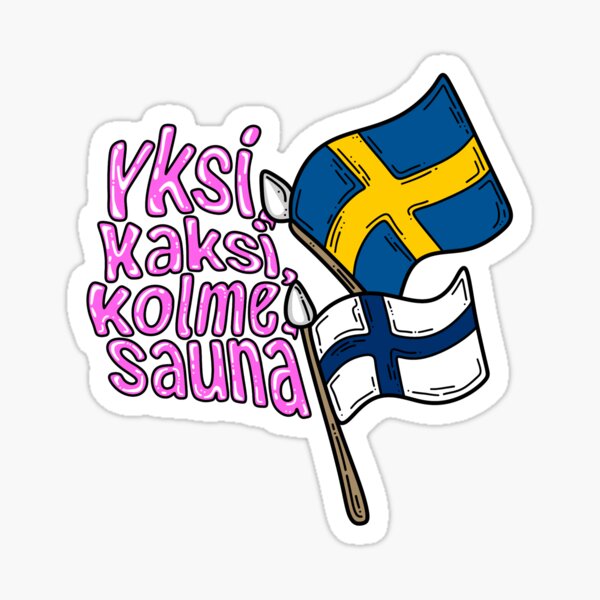 Item preview, Yksi, kaksi, kolme, sauna! designed and sold by nikoosit.