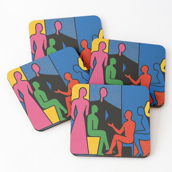 Item preview, Le Corbusier colourful gathering - Pop Art Style designed and sold by SLGA-Designs.
