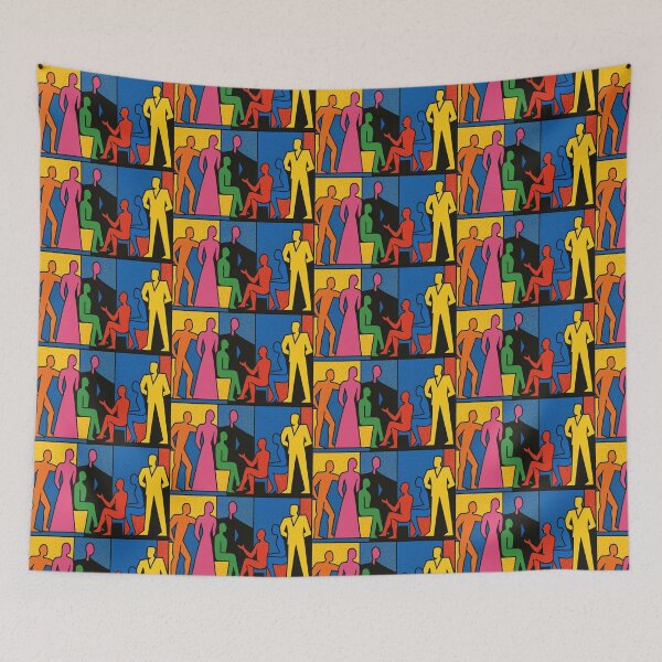 Item preview, Le Corbusier colourful gathering - Pop Art Style designed and sold by SLGA-Designs.