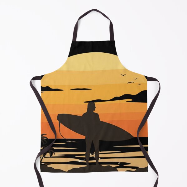 Item preview, Surfer Silhouette at Sunset - Beach Lifestyle Art designed and sold by ZENTIO.