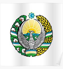Coat of arms of Uzbekistan Poster