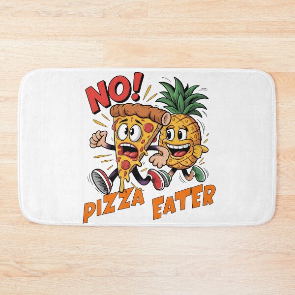 Item preview, No! Pizza Eater – Funny Pineapple and Pizza Slice designed and sold by Fragy72.
