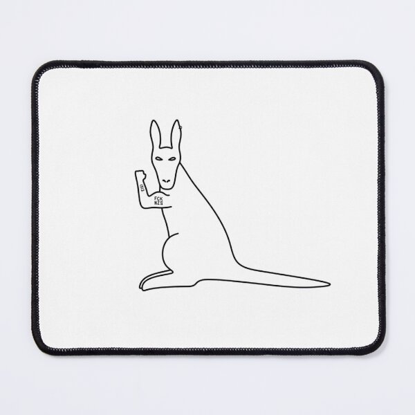 Item preview, antifacist kangaroo redraw designed and sold by Natty Warkentin.