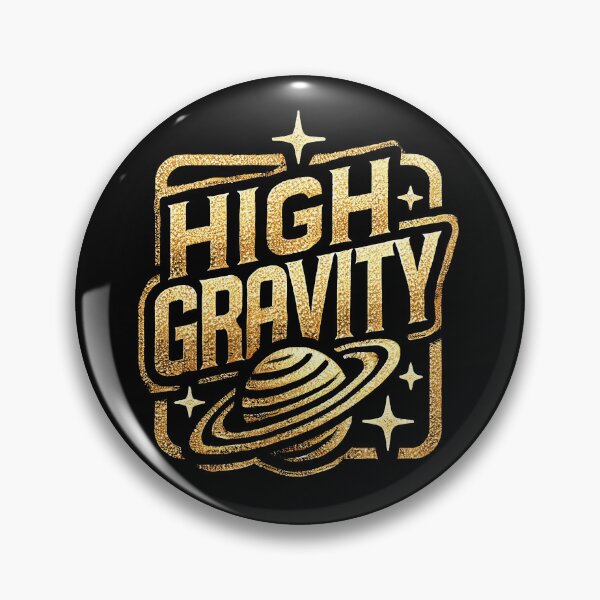 Item preview, High Gravity Golden Saturn Logo designed and sold by highgravityart.