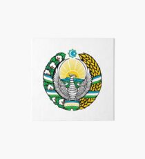 Coat of arms of Uzbekistan Art Board