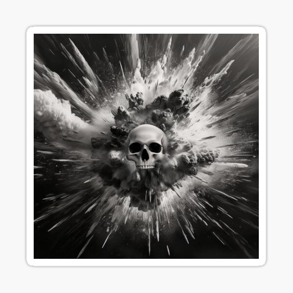 Item preview, Explosion Of Death Black and White designed and sold by Green-Anchor.