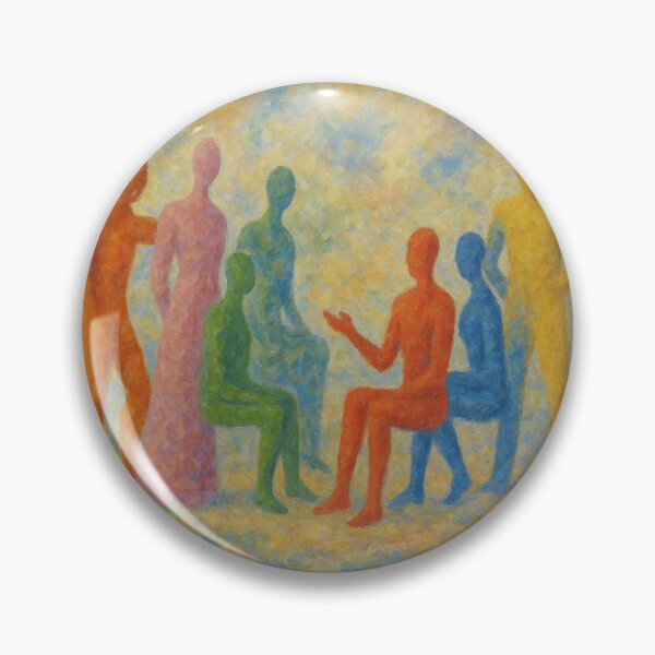 Item preview, Le Corbusier colourful gathering - Impressionist Style designed and sold by SLGA-Designs.