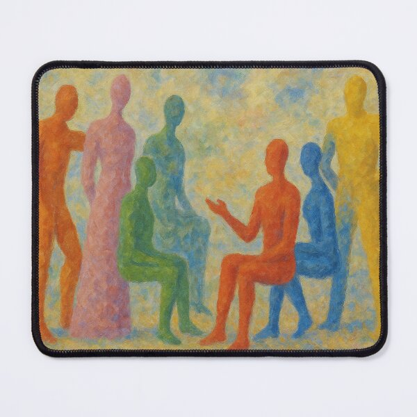 Item preview, Le Corbusier colourful gathering - Impressionist Style designed and sold by SLGA-Designs.