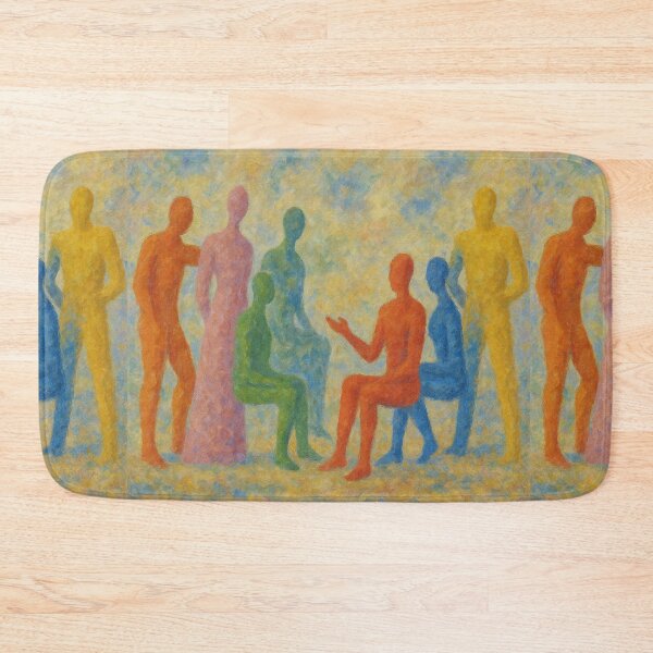 Item preview, Le Corbusier colourful gathering - Impressionist Style designed and sold by SLGA-Designs.