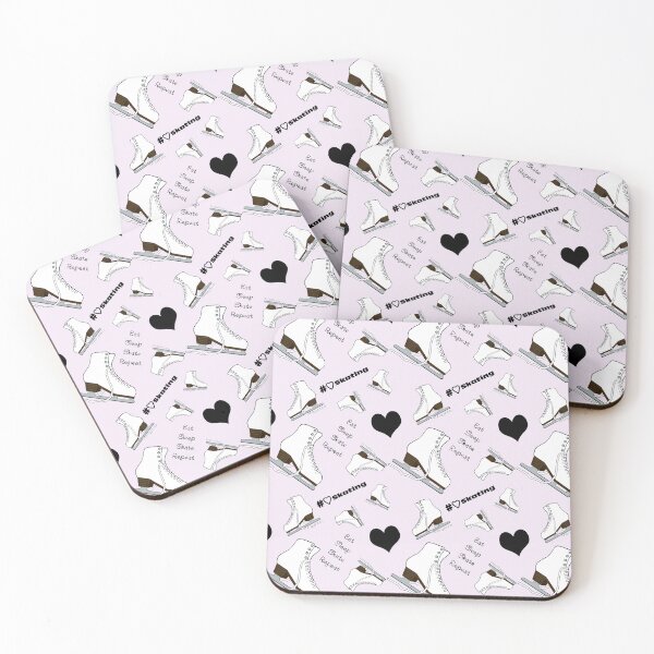 Item preview, Eat, Sleep, Skate, Skates and Hearts Repeat- 2025 Pastel Collection designed and sold by Purposely Designed.