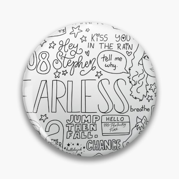 Item preview, Fearless Swiftie Lyrics Doodles designed and sold by Rae & Nova.