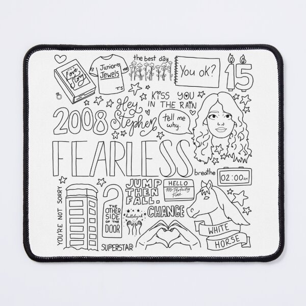 Item preview, Fearless Swiftie Lyrics Doodles designed and sold by Rae & Nova.