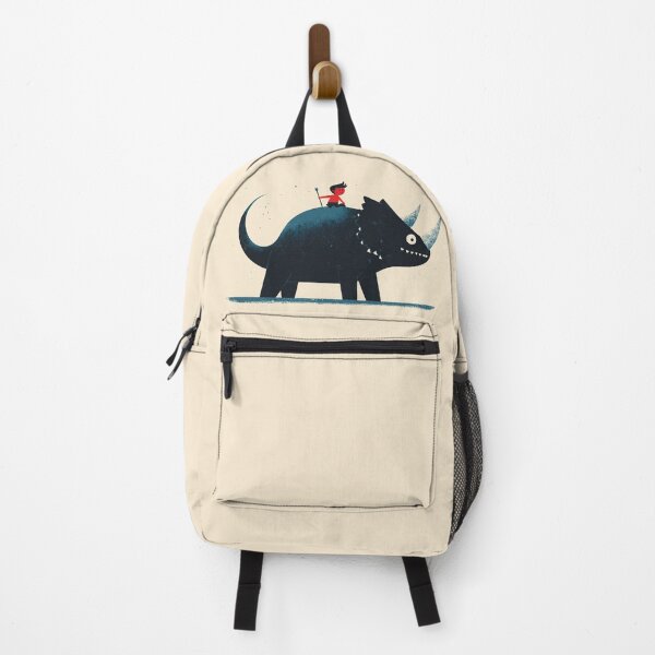 Item preview, Caveman Boy riding a Triceratops Cartoon designed and sold by blackdogshop.
