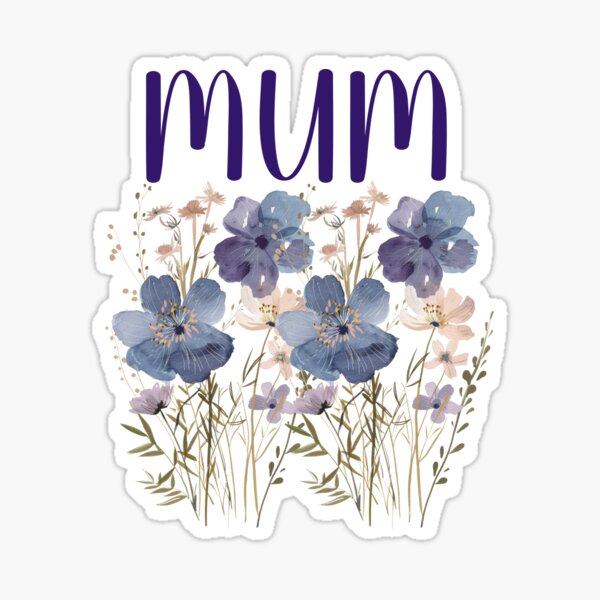 Item preview, Mum watercolor pansy, Gift for mother designed and sold by Bunchofcarrots.