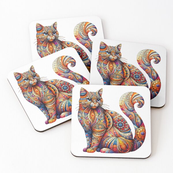 Item preview, Zentangle Mandala Cat  designed and sold by DesignsNthemes.