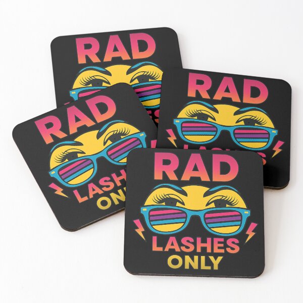 Item preview, RAD Lashes Only – Neon Retro Shirt for Lash Artists designed and sold by lashluxetees.