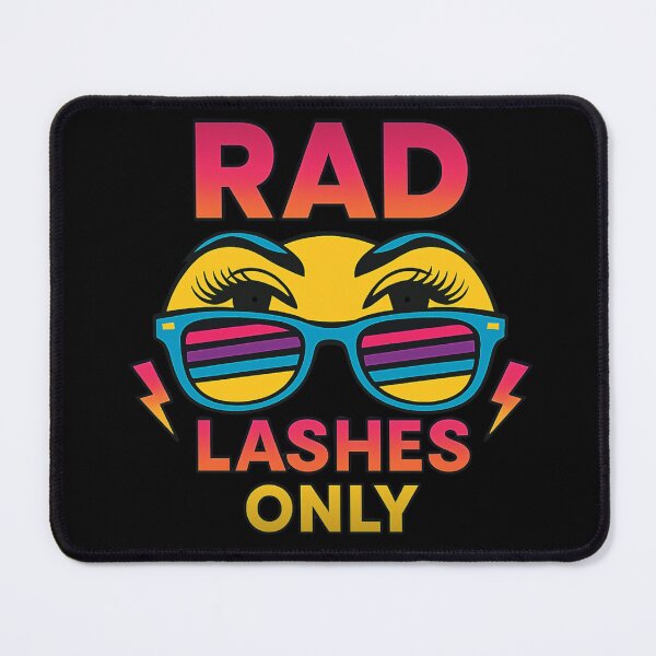 Item preview, RAD Lashes Only – Neon Retro Shirt for Lash Artists designed and sold by lashluxetees.
