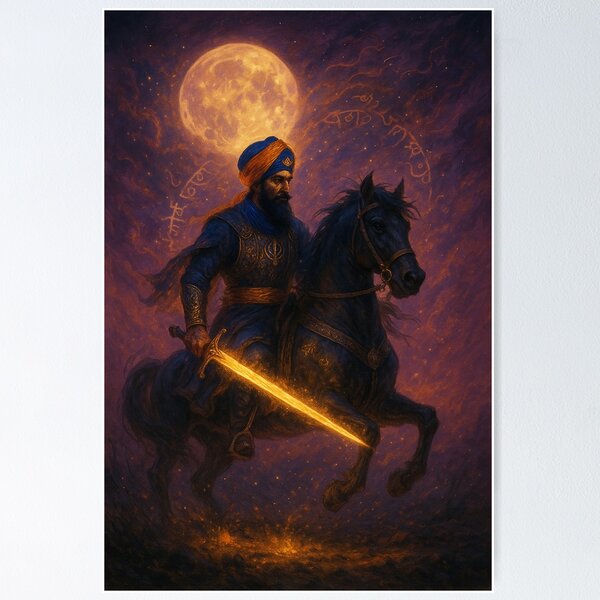 Item preview, Divine Warrior Under the Mystic Moon designed and sold by LoveInAir.