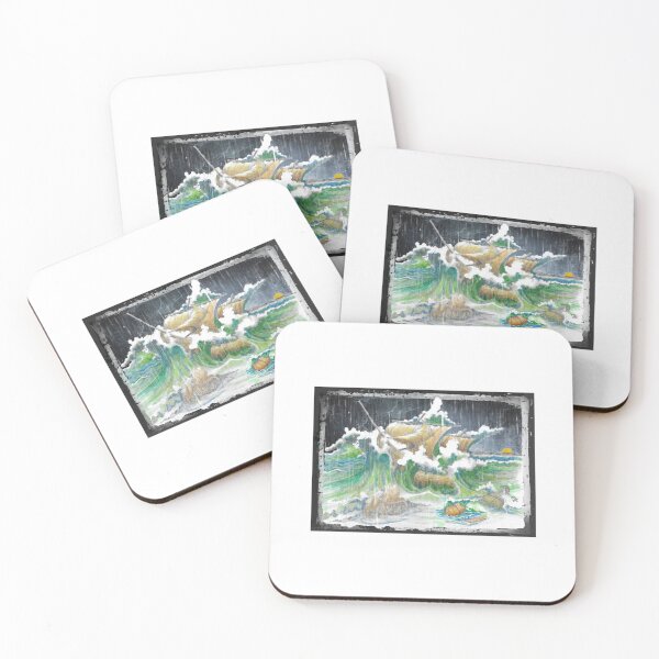 Item preview, Merchant Ship in Storm designed and sold by A Studio for Unlimited ideas.