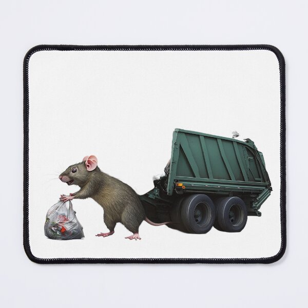 Item preview, Trash Duty Rat – Funny Birmingham Garbage Collector Cartoon designed and sold by pudrick1.
